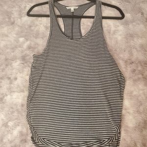 Victoria Secret workout Tank XS Black and gray striped